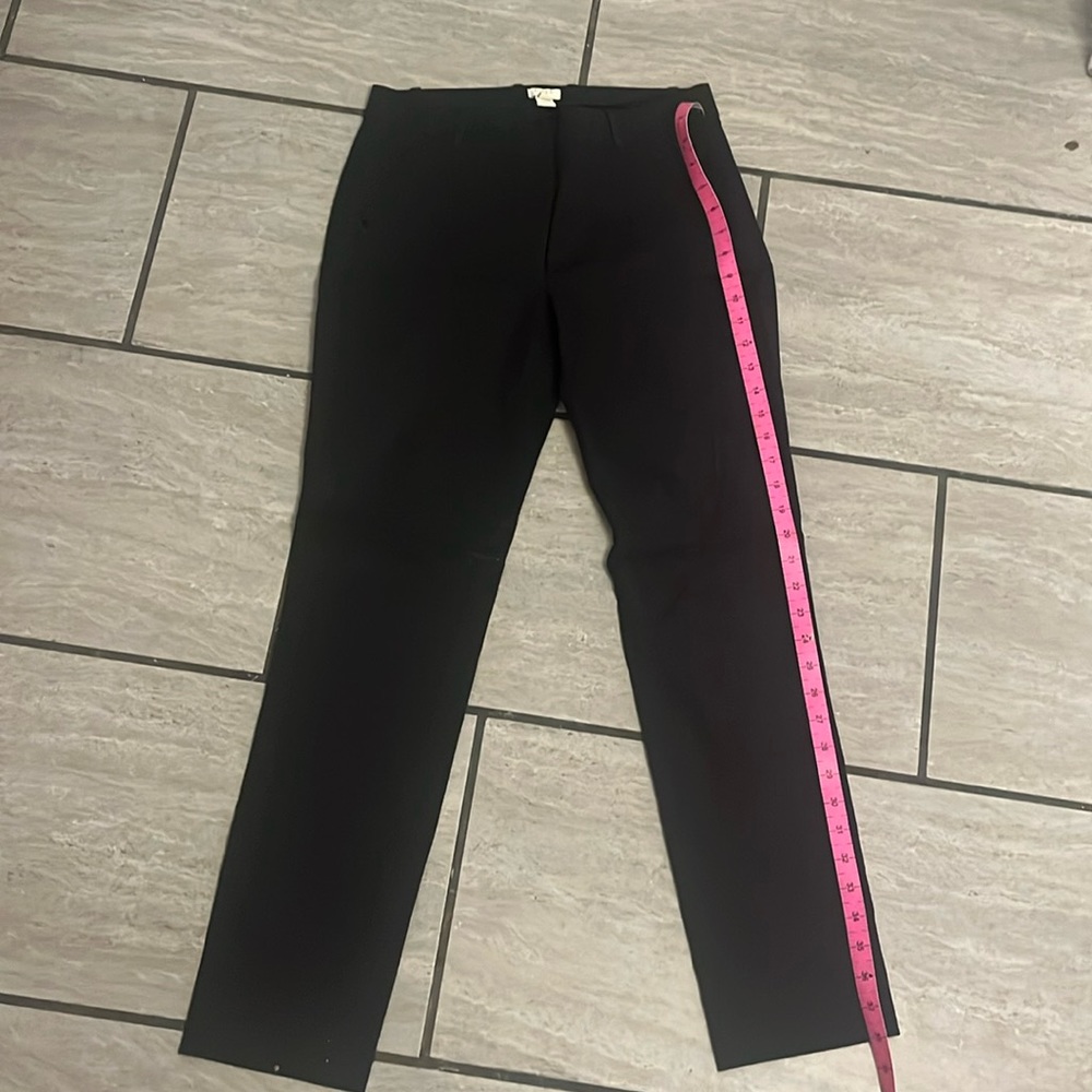 Black jcrew stretch pants Sz 4R